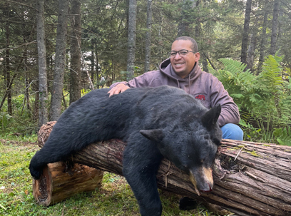 black bear hunting at lodge in northern maine