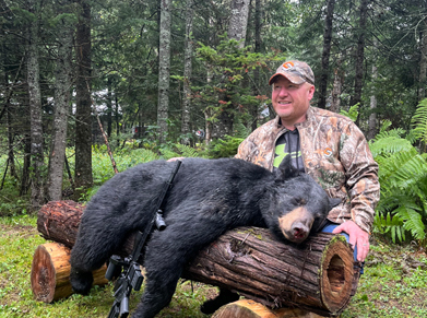 black bear hunting at lodge in northern maine